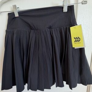 NWT All in Motion Black Pleated Skirt